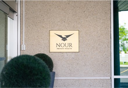 Private wealth management discussion with financial advisors